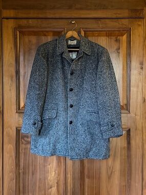 McGregor Men's Herringbone Pea Coat with Removable Liner